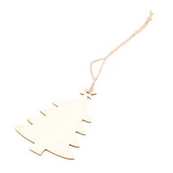 

10pcs Christmas Wooden Hanging Plaque Christmas Tree Hanging Sign Hanger Decoration