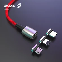 Wsken цинк Магнитный usb type C кабель для iPhone зарядное устройство Быстрая Зарядка Micro USB C кабель для Galaxy S10 8 NLL 7 Pro