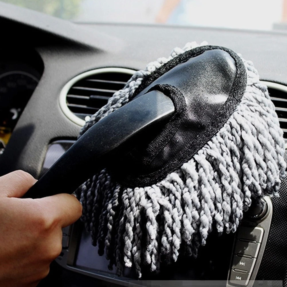 Car Duster, Multipurpose Microfiber Wash Brush Vehicle Interior and Exterior Cleaning Kit with Extendable Handle for Car or Home