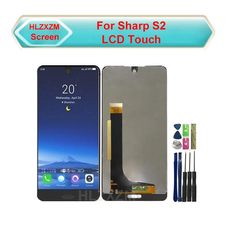 

Original Tested 2040x1080 For Sharp Aquos S2 LCD screen display+touch screen panel digitizer for Sharp Aquos S2 display +tools