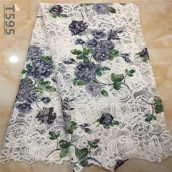 

African Cord Lace For Wedding Dress High Quality Guipure Lace Fabric With Nice Flower,New Nigerian Lace Fabric