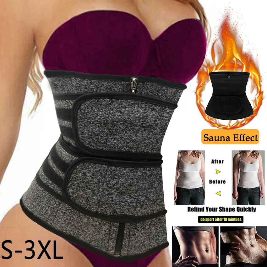 

Fajas Reductras Cintas Modeladora Waist Belt Corset Slimming Body Shaper Neoprene Sport Girdle Belt Steel Boned Waist Trainer