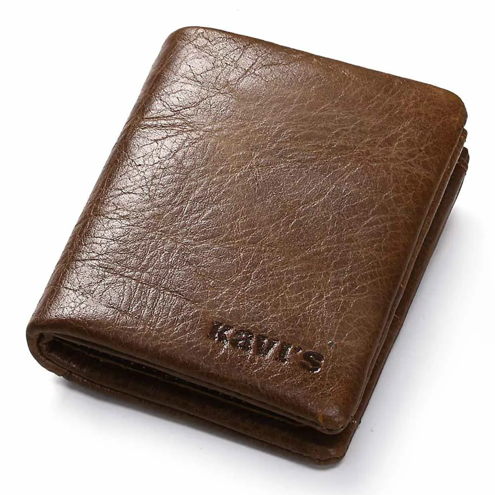 

Man Fund Head Layer Cowhide Wallet Leatherwear Man Wallet Genuine Leather Leisure Time wallets european purses for men hot sale
