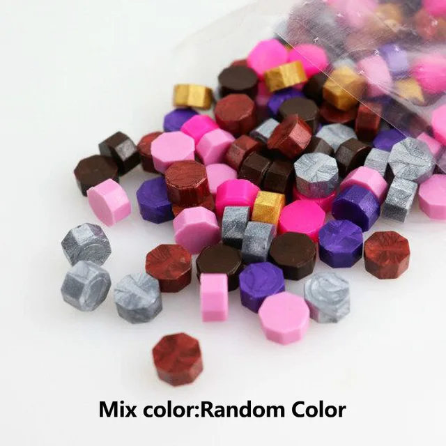 20 шт восьмиугольная печать воск винтажный воск печать штамп планшет таблетки бусины для конверта Свадебный Воск Печать древний уплотнительный воск