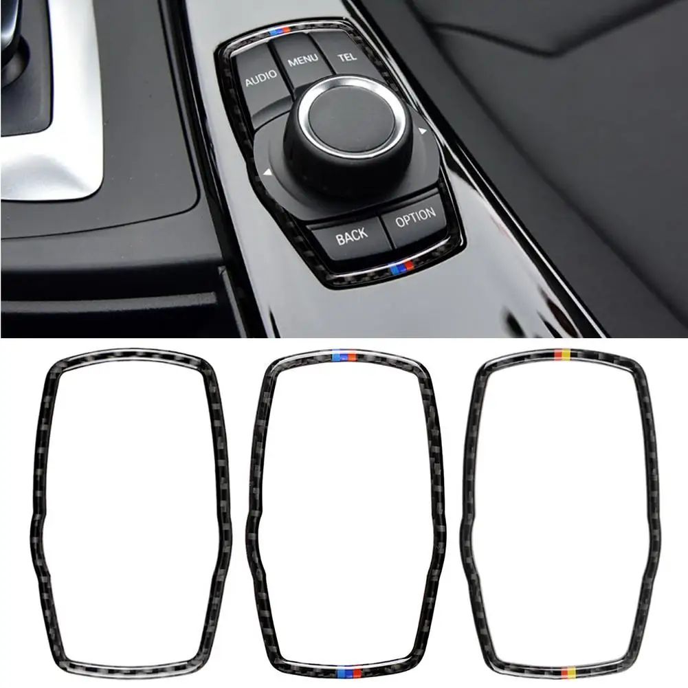 Car Stickers for BMW Carbon Fiber Decorative Multimedia Frame 1 3 5 7 Series X1 X3 F25 X5 F15 X6 16 F30 F10 F07 E90 F1 | Автомобили и