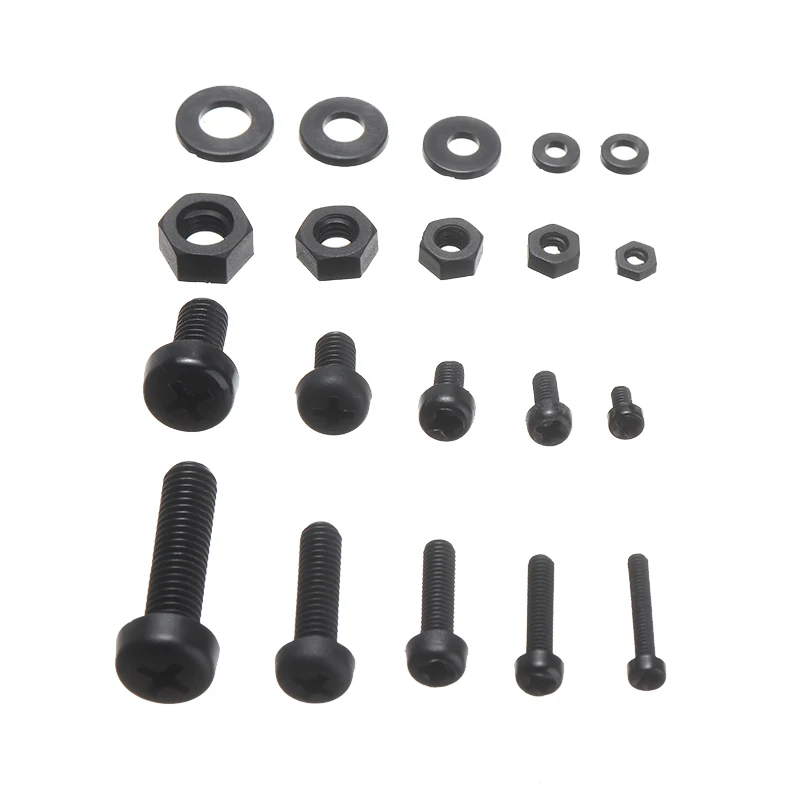 150pcs Black Nylon Hex Screw Bolt Nut Standoff Spacer Assortment Kit Non-Magnetic M2 M2.5 M3 M4 M5 SCRW-106725 150pcs Black Nylon Hex Screw Bolt Nut Standoff Spacer Assortment Kit Non-Magnetic M2 M2.5 M3 M4 M5 SCRW-106725