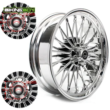 

BIKINGBOY 18 "x 5.5" Light Weight Rear Wheel 36 Fat Spokes 25mm Bearing For Harley Softail Custom Dyna Touring Sportster