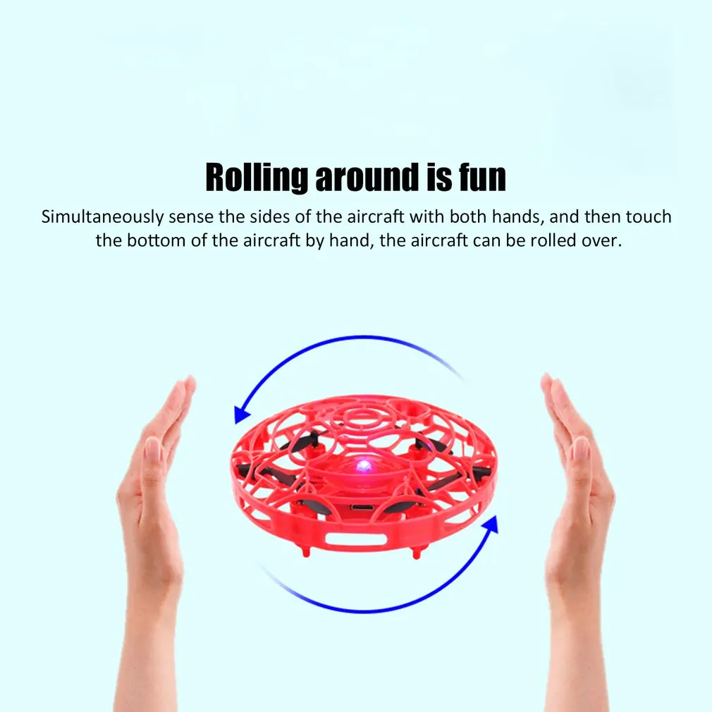 Мини НЛО индукционный самолет Rolling Surround четырехосный самолет устойчив к падению знак индукции НЛО детские игровые Игрушки