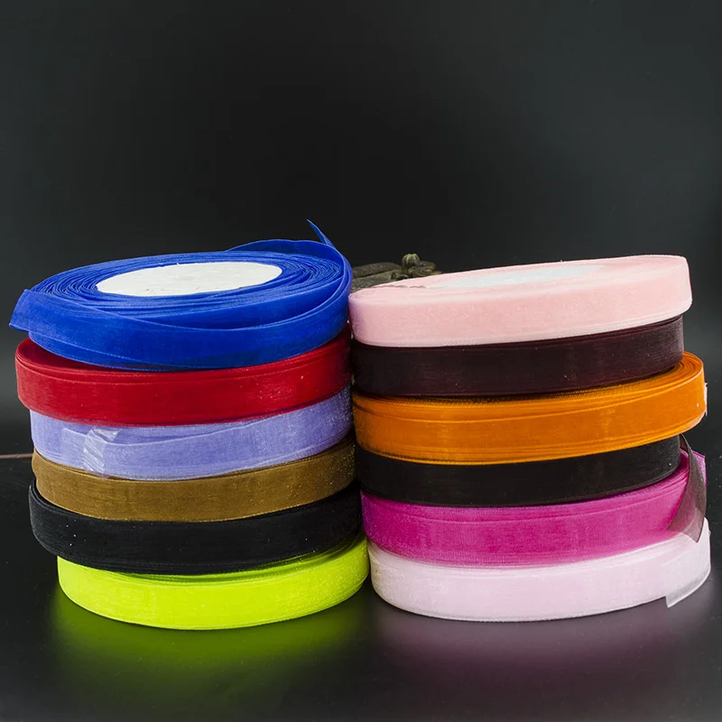 Шелковая лента из органзы 13 мм 50 ярдов подарочная упаковка сделай сам