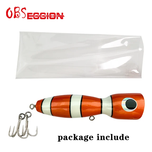 65g90g120g140g Trolling Wood Stickbait Pencil Popper Tuna Boat Fishing Lure Topwater Long Casting Wobbler Carp Artificial Leurre X