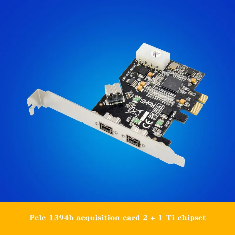 

St22 PCIe 1394b video capture card 1394b 2 + 1 expansion port xio2213azay chipset