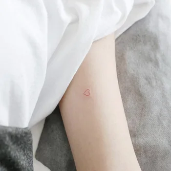 

Cute Red Heart Temporary Tattoo Sticker Waterproof Fake Tattoo Women Girl Tatuajes Faux Tatouage Face Jewels Festival Tatto