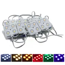 5730 СВЕТОДИОДНЫЙ модуль полосы 4 светодиодный s водонепроницаемый буквенный Рекламный дизайн 12 В светодиодный модуль красный зеленый синий желтый теплый белый