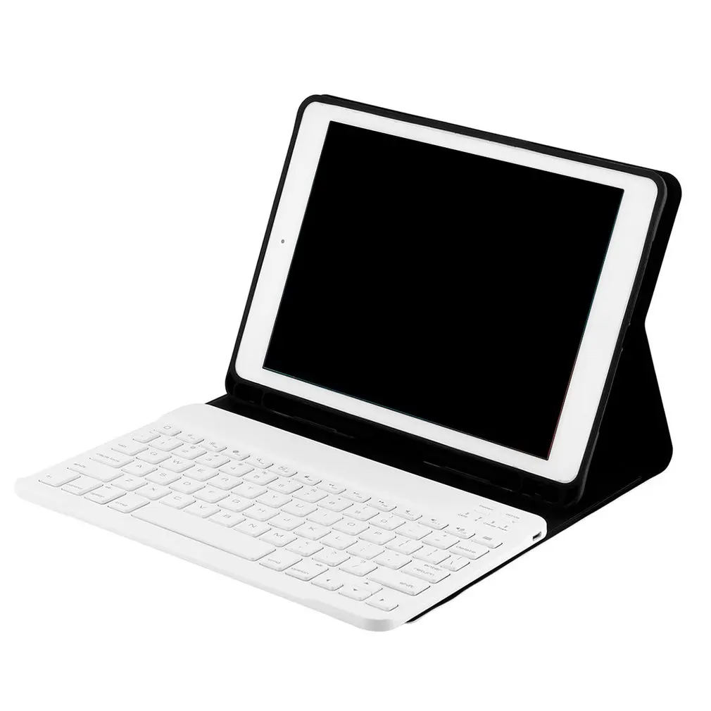 Беспроводной чехол-клавиатура для iPad 9," 6th/5th Gen / Pro Air 1/2 мягкий прочный льняной чехол