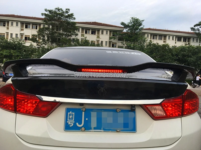 Для honda city спойлер- ABS пластиковый Неокрашенный цвет задний спойлер на крышу крыло багажника губы загрузки крышка автомобиля Стайлинг