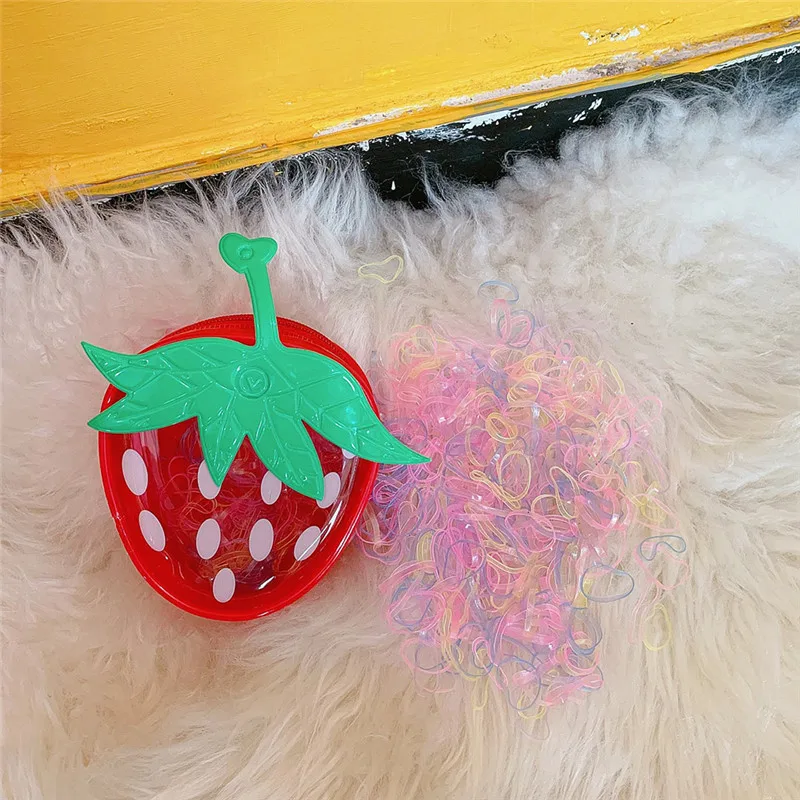 Модные детские мини яркие цвета эластичные резиновые милые детские резинки для волос BB корейский стиль резинка