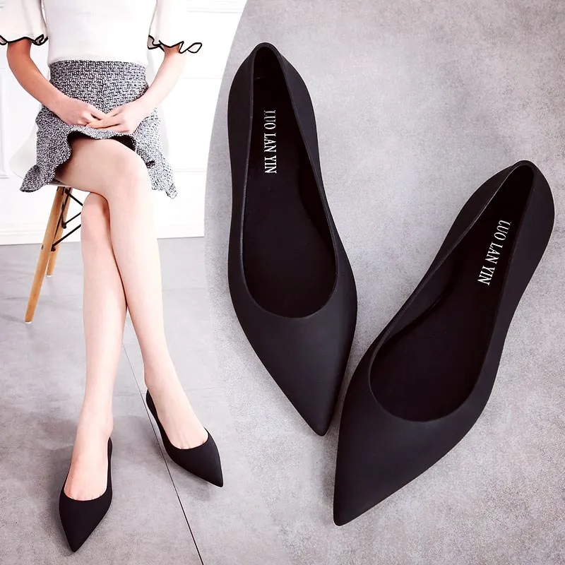 jelly flat shoes