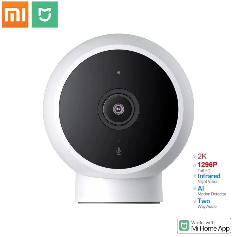 Xiaomi Mijia Smart IP Camera 2K 1296P Baby Security Monitor Night Vision IP65 Waterproof Alarm Magnetic Base Home WiFi Videcam |