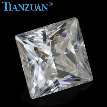 

DF color 1.5-4.5mm white square shape dia mond cut Sic material moissanites loose gem stone