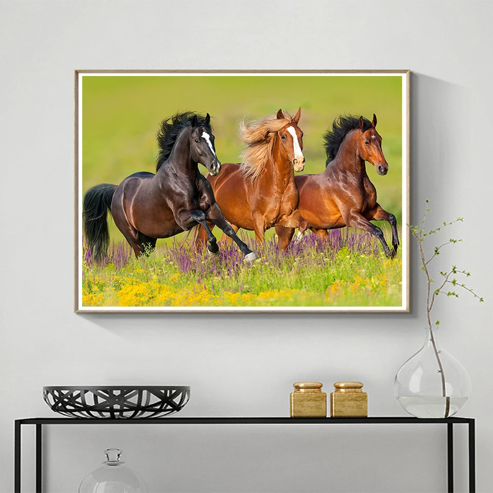 Broderie diamant différents chevaux – Image 3