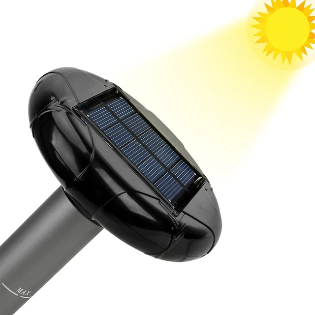 Vole Egér Kígyó Gyilkos Csapdája 1Db Rágcsáló Kártevő Contorl Ultrahangos Napenergia Rovarriasztó Patkány Repellikája - Image 3