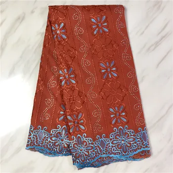 

Latest Cotton fabric African Nigerian Dry Lace Fabric 5YARDS/PC High Quality dubai fabric For Everyone Daily Cloths Sew 16L81113