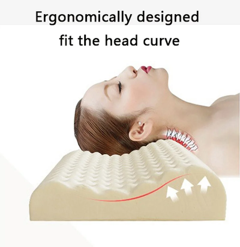 60x38 см Ортопедическая подушка для сна с эффектом памяти мягкая защита шейки шеи облегчение боли шейки матки забота о здоровье постельные принадлежности Подушка