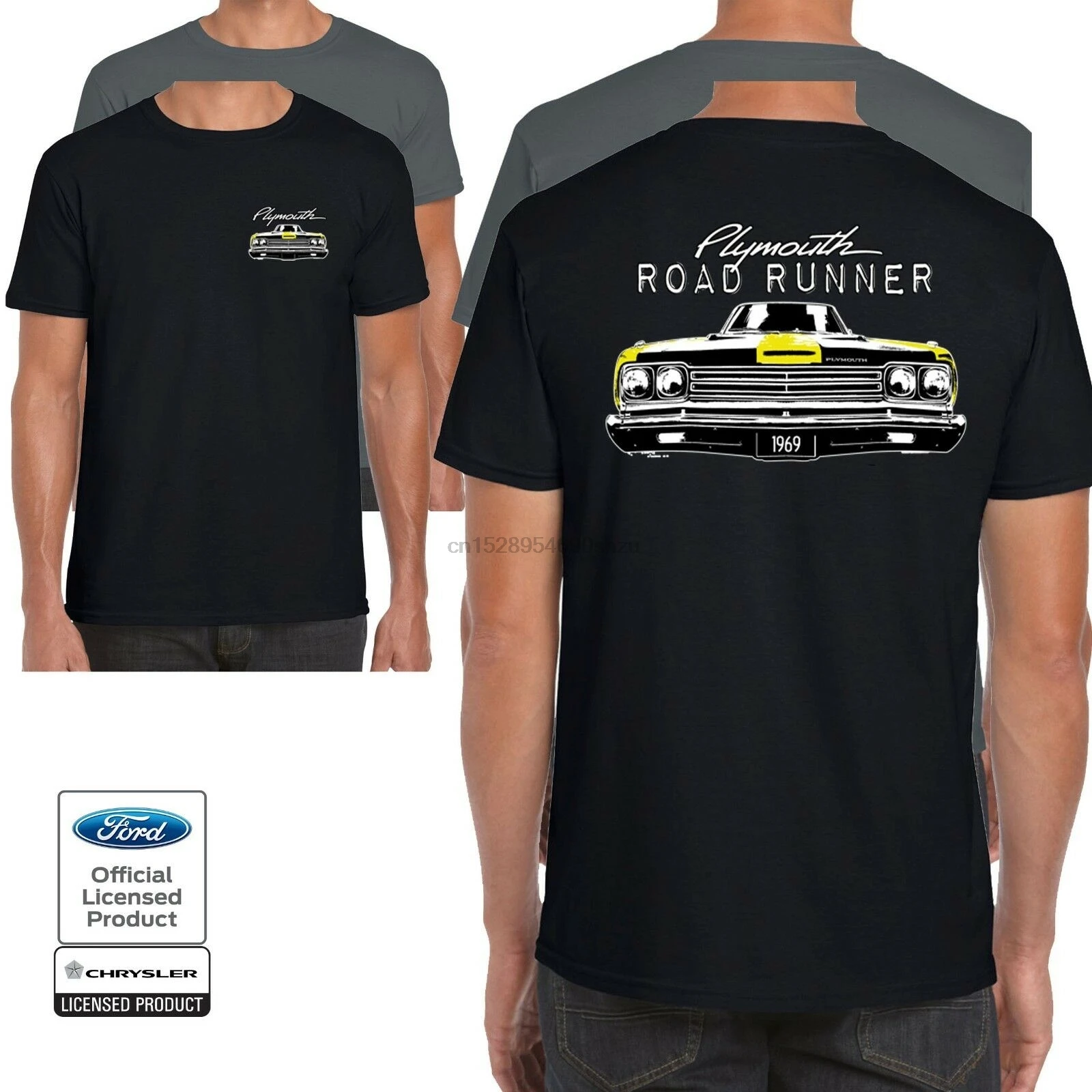 Плимут футболка американского производства RoadRunner Mopar Винтажный Классический]