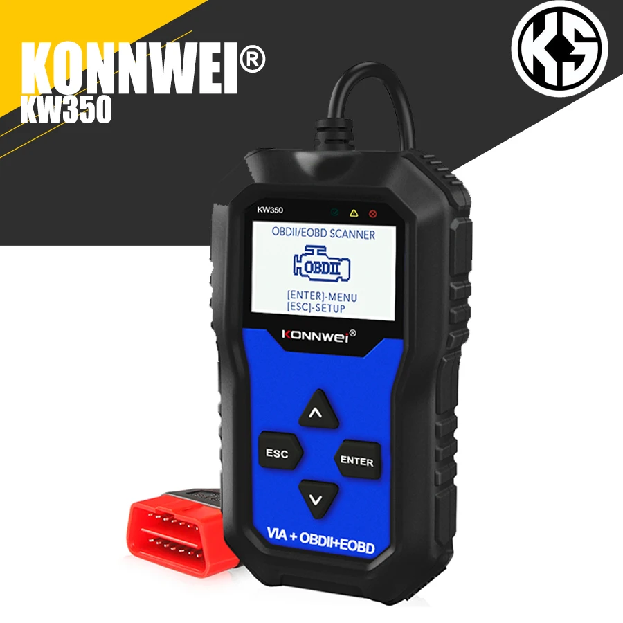 Konnwei Kw350 Obd2 Car Scanner Professional Code Reader Szkenner Obd2 Auto Diagnostikus Eszközök Audi/Seat/Skoda/Vw Golf Obd2 -Hez