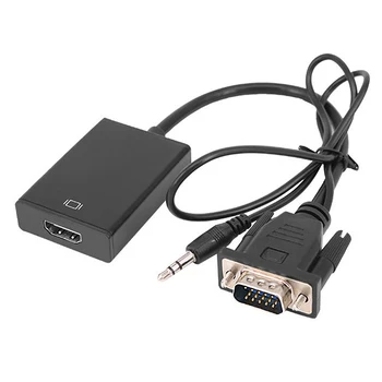 

VGA to HDMI Converter Adapter, Hdmi to Cable Power Supply Vga to Hdmi HD Switcher for HDTV / AV / HDTV