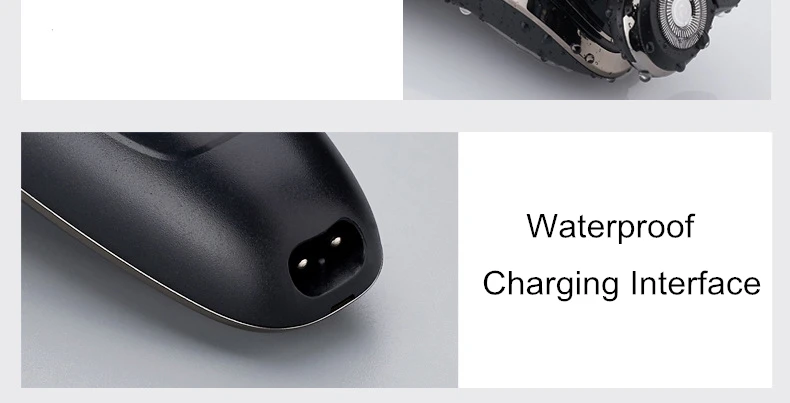 Мужская электробритва с зарядкой от usb, электрическая бритва, бритвенный станок, триммер для бороды, моющийся, влажный, сухой, двойное использование, водонепроницаемый