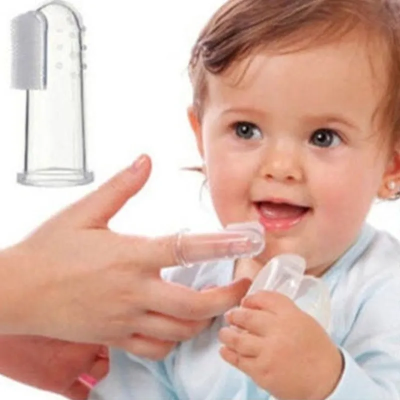 1 Set Clean Toothbrush and Box Silicone Baby Brush Teeth Cleaning Care Hygiene Infant Tooth Newborn | Мать и ребенок