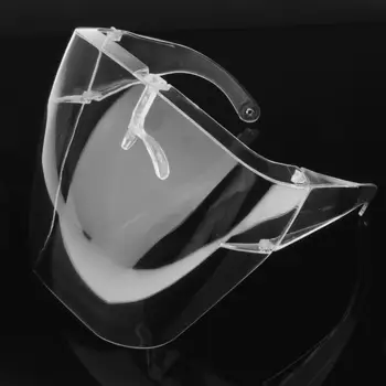 

Safety Face Shield Protect Visor Cover Anti-Fog, Windproof, Reusable, Washable Transparent Safe Face Shield Windproof Face Cover