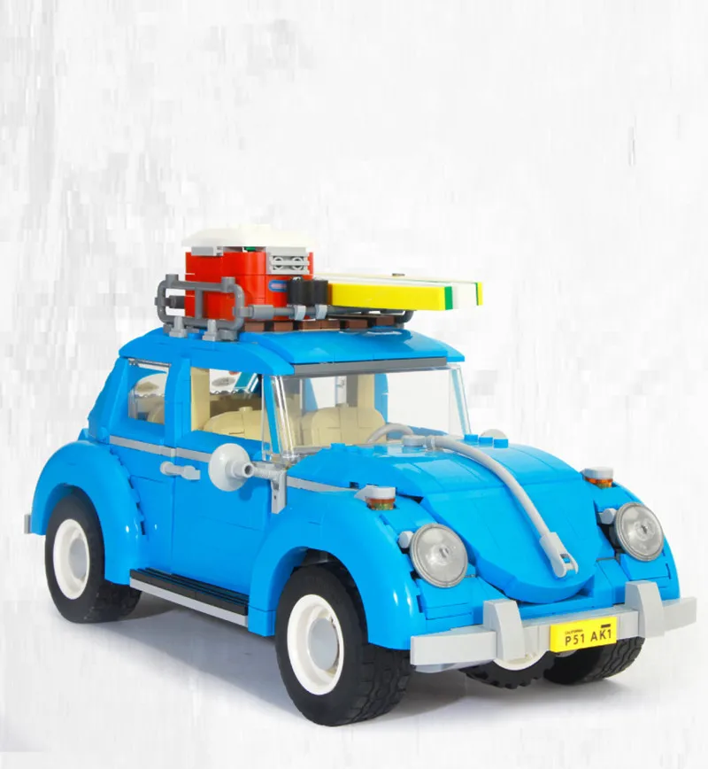 Город лего technic Creator Expert Великобритании Лондонский автобус классический Гоночная машина «Жук» T1 Camper кирпичи 10258 10262 10252 10242 строительные блоки игрушка