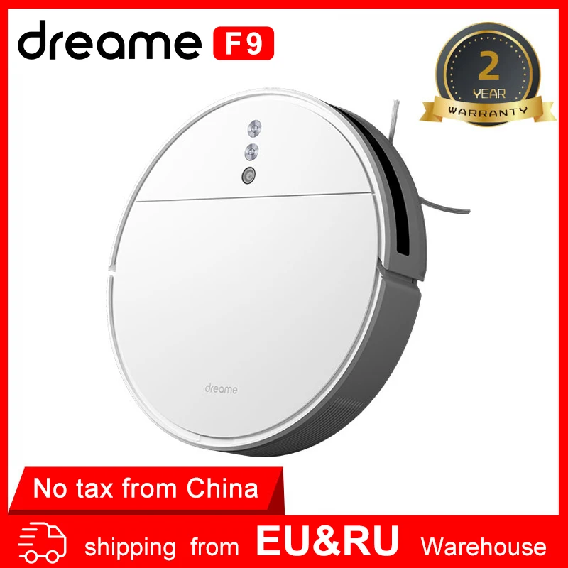 Dreame F9 Robot Vacuum Cleaner 2500Pa strong suction Planned Cleaning Automatically Charge Mop Dust Collector Aspirator for Home | Бытовая