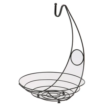 

Banana Hook Tree Hanger With Fruit Bowl Basket Stand Apple Orange Dining Table Kitchen Counter Organizer