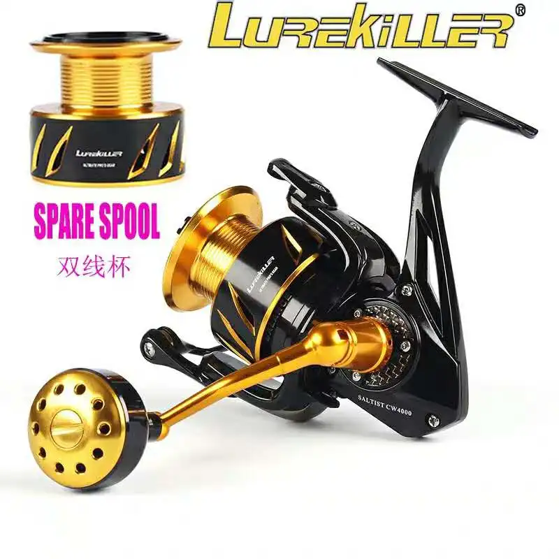 Lurekiller Saltist CW3000- CW10000 Spinning Jigging Reel Spinning reel  Double spools 10BB Alloy reel 35kgs drag power – B and B Outdoor Store LLC