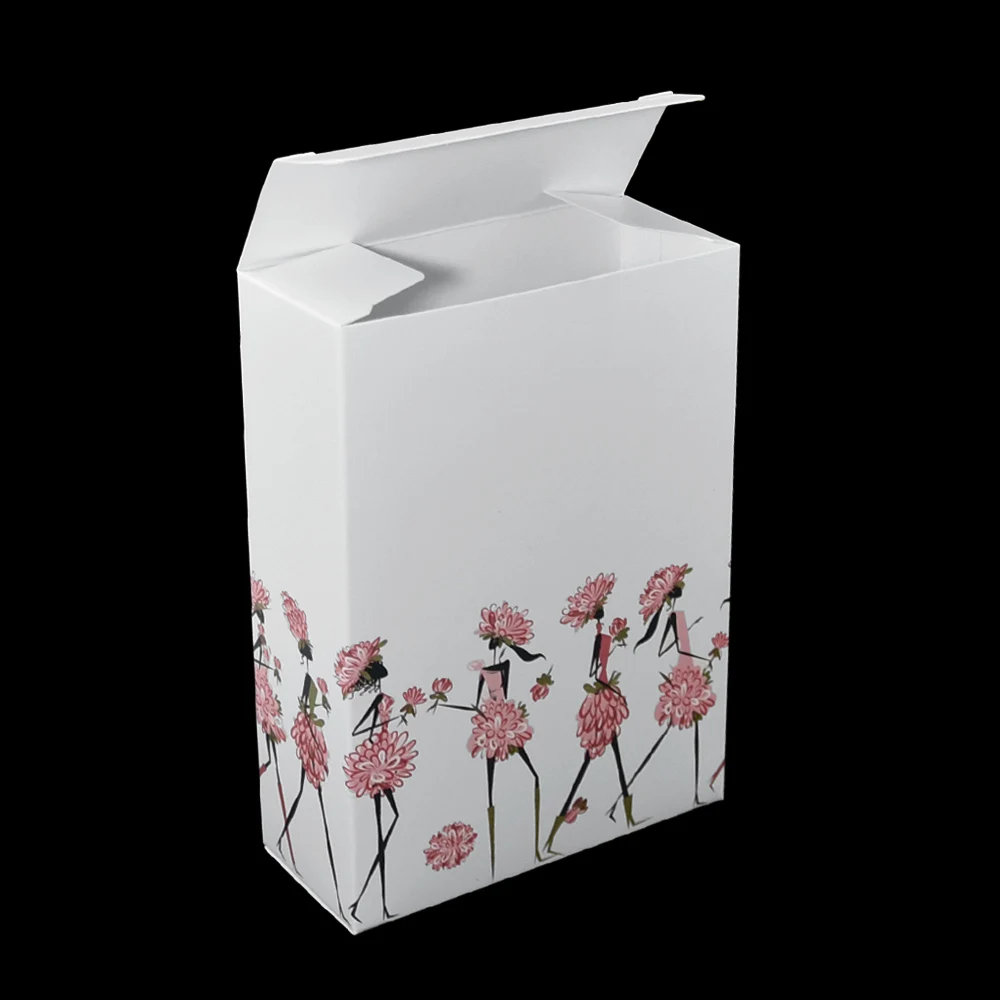 25 шт/партия Складная белая крафт-бумага упаковочная коробка для ухода за кожей маска с мешками упаковка коробки для еды Подарочный упаковочный картонный ящик