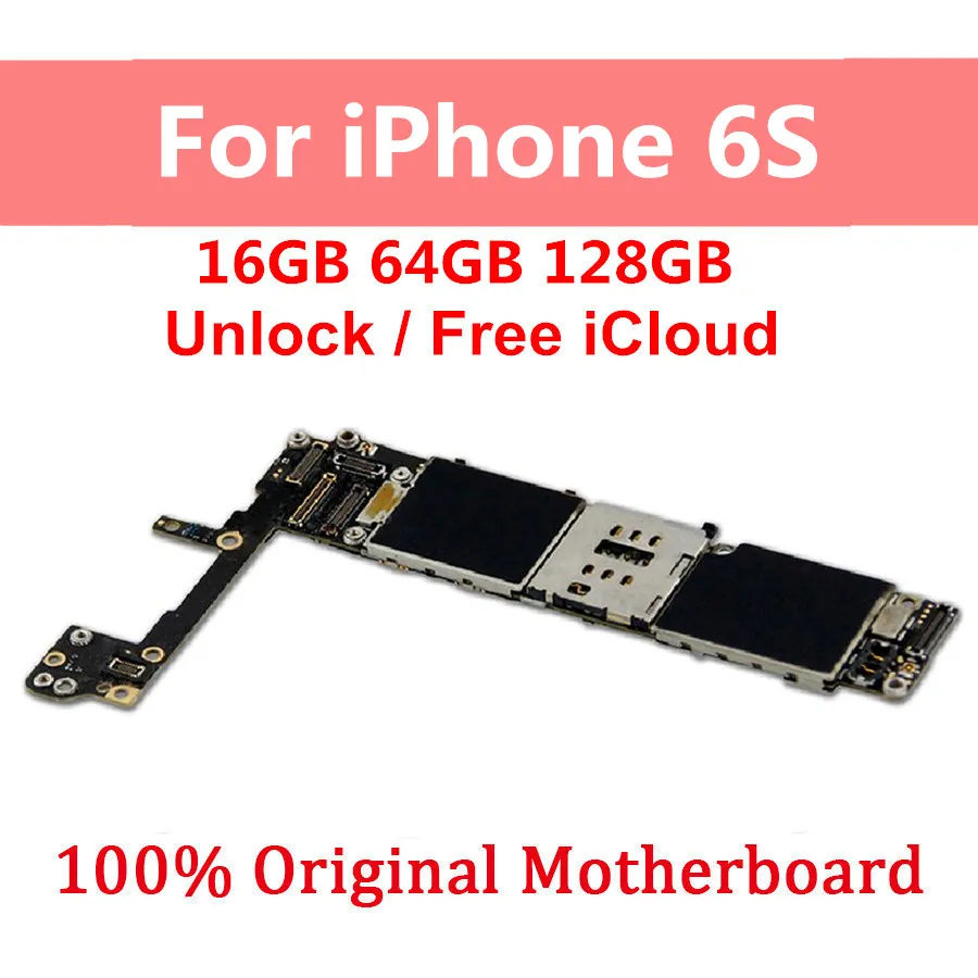 Полностью разблокированная материнская плата для iphone 6S 4 7 дюйма с/без Touch ID с
