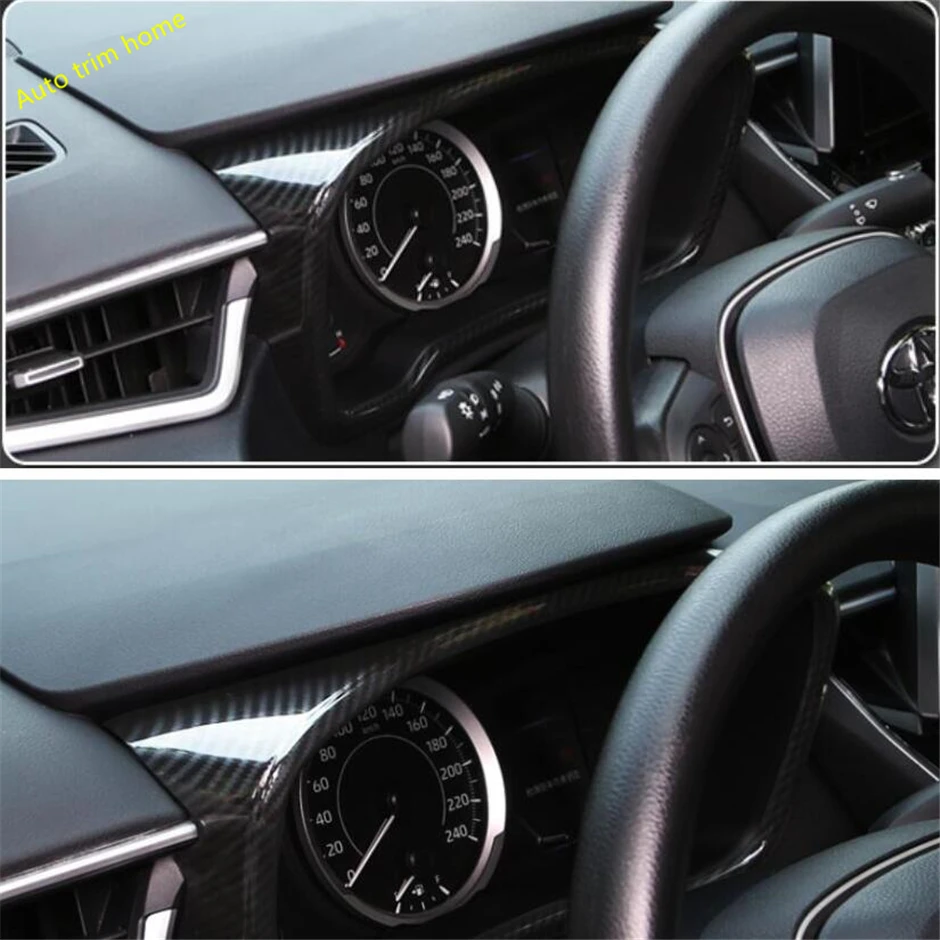 

Lapetus Dashboard Instrument Frame Cover Trim Fit For Toyota Corolla 2019 2020 ABS Matte Carbon Fiber Look Auto Accessories