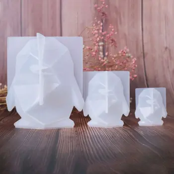 

Crystal Epoxy Resin Mold 3D Penguin Pendant Casting Silicone Mould DIY Crafts Jewelry Decorations Making Tool