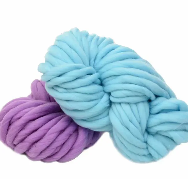 Chunky wool roving yarn, 100% Wool yarn, Roving, Merino wool, 100g/65m