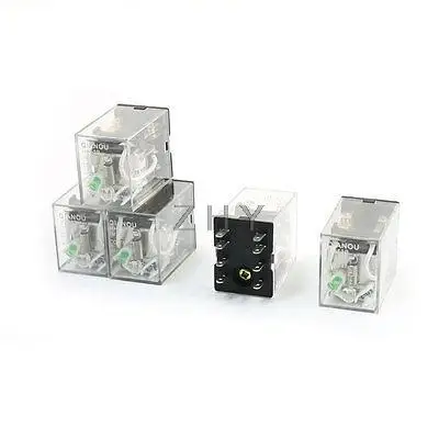 

5pcs HH52P DC 24V Coil DPDT 2NO 2NC 8 Pin General Purpose Power Relay