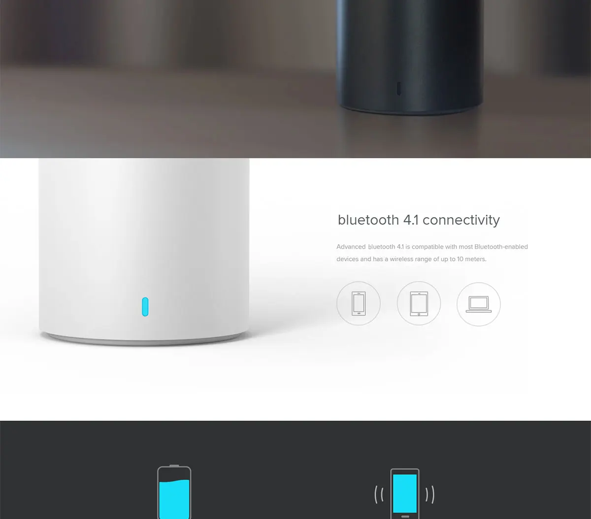 Xiaomi mi bluetooth карманный динамик II 2 металлик Портативный беспроводной мини-динамик бас громкой связи сабвуфер с mi c