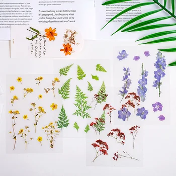 

Vintage Fall Fern Brake Flowers Bullet Journal Decorative Sticker Label Diary Stationary Stick Album Sticker Flakes Scrapbooking