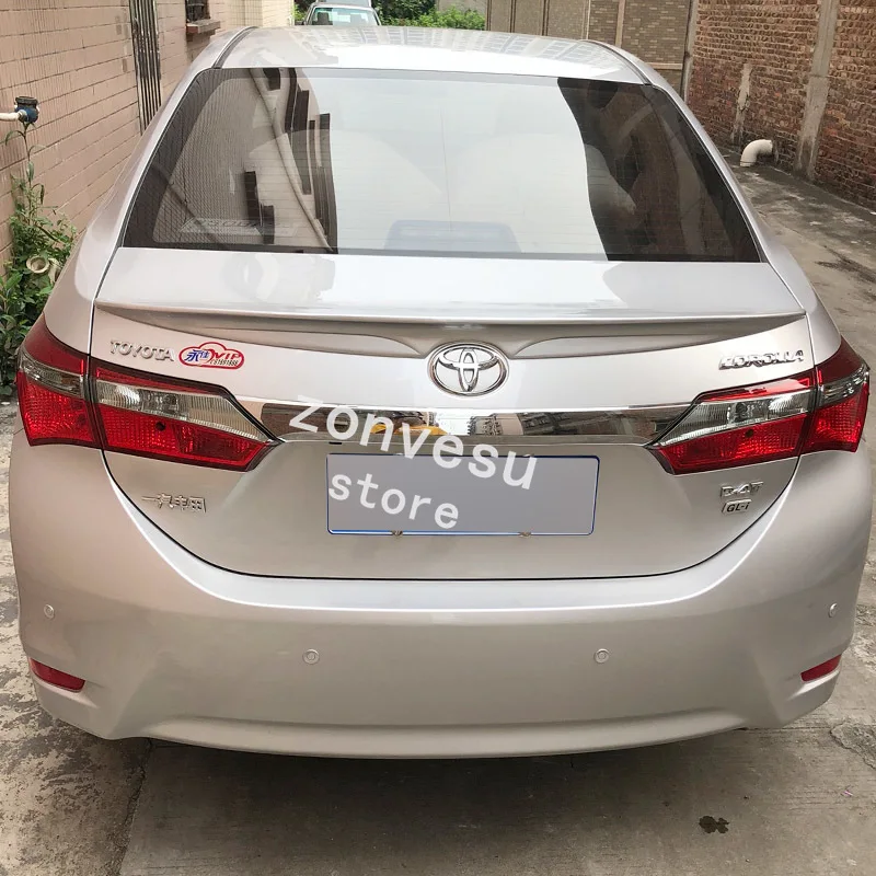 Подходит для toyota corolla 2014-2018 года спойлер АБС-пластик углеродное волокно вид сзади