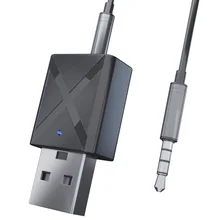 Bluetooth 5,0 аудио приемник передатчик 3,5 мм AUX стерео разъем для ТВ ПК в машину с USB, туманный распылитель, Беспроводной адаптер
