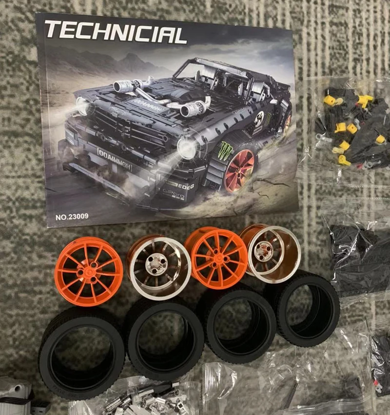 CADA C61006 Technic RC внедорожный автомобиль авантюрист 20102 23009 Ford Mustang Hoonicorn V2 строительные блоки светодиодный автомобиль с дистанционным управлением