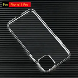 Clear Hard PC Plastic Phone Case For iPhone 14 13 12 11 15 Pro Max MINI XR XSMax XS X SE 8 7  6 Plus Slim Crystal Back Cover