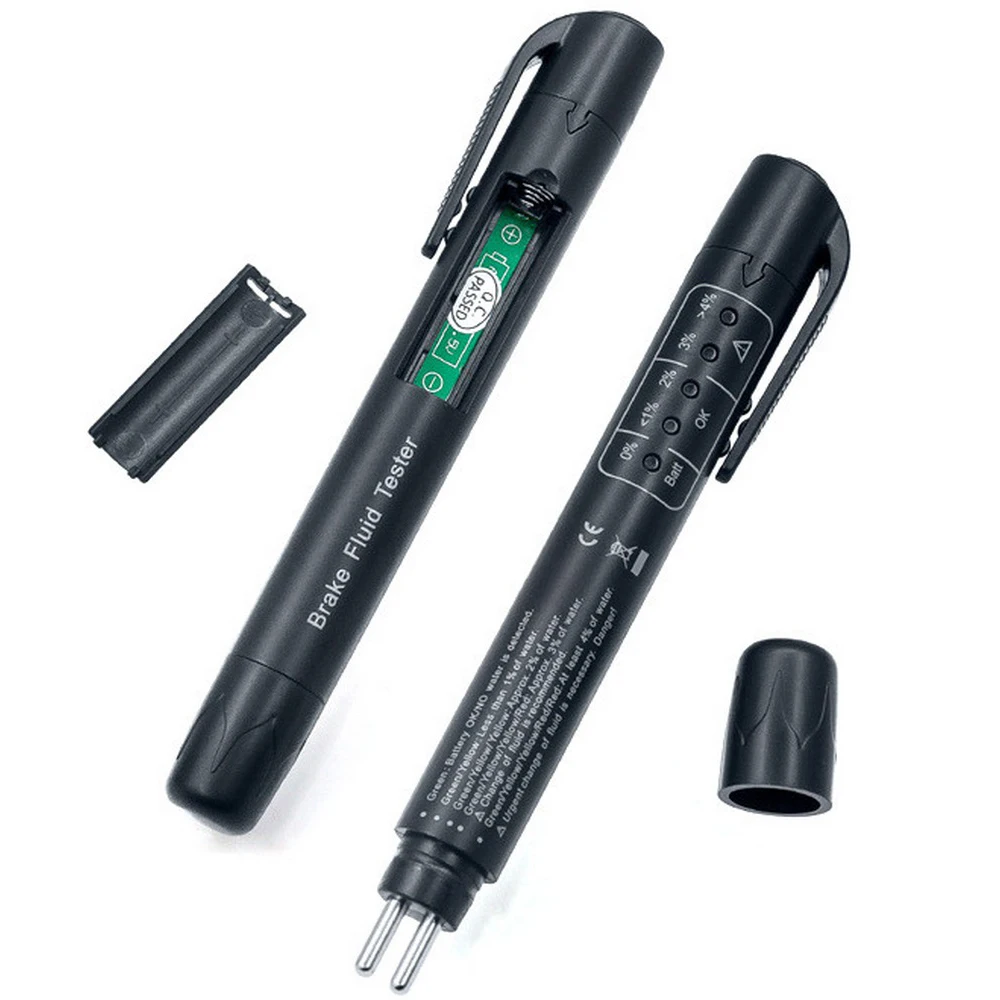 

Car Brake Fluid Tester For DOT3/DOT4 Battery Liquid Digital Testing With 5 LED Indicator Auto Brake Fluid Testing Universal Tool